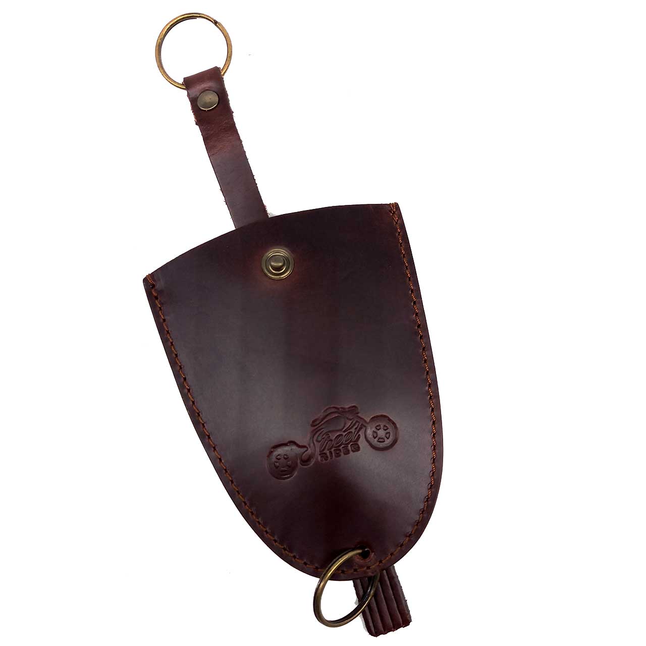 Street RIDER® Leder Indian Summer Schlüsseltasche bordo
