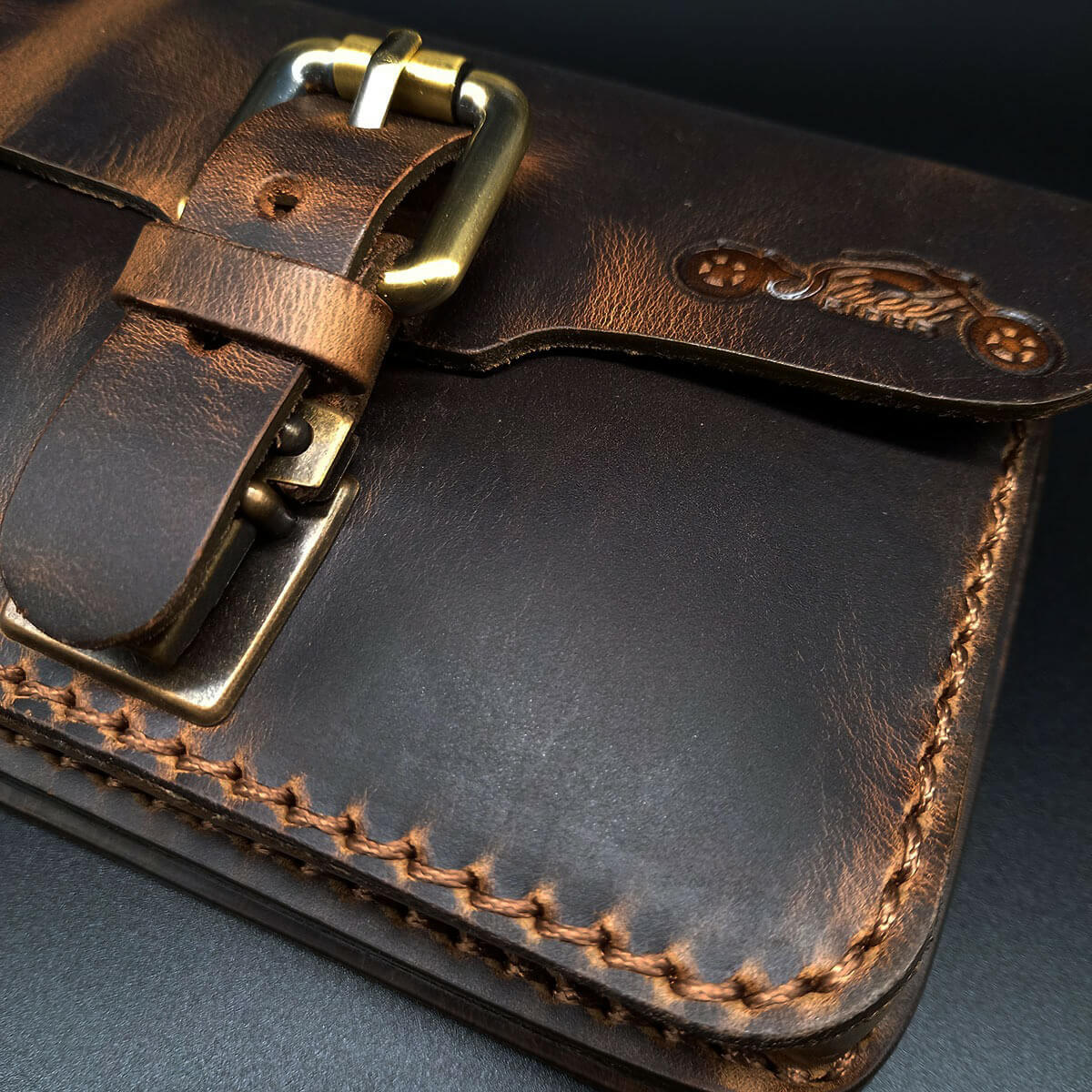 Street RIDER® Leder Gürteltasche L Vintage Bikertasche Hüfttasche Bauchtasche braun Street RIDER® Leder Gürteltasche L Vintage Bikertasche Hüfttasche Bauchtasche braun