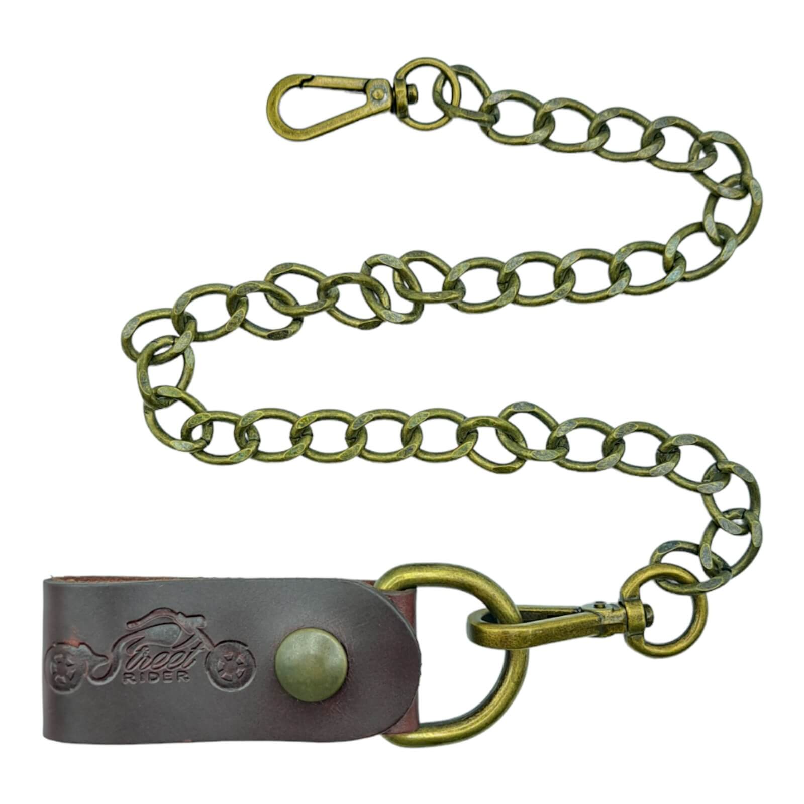 Street RIDER Schlüsselkette Sicherheitskette mit Karabiner bordo