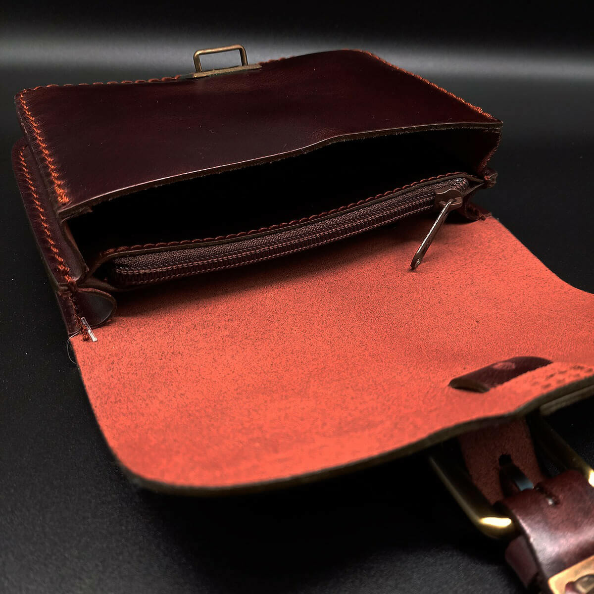 Street RIDER® Leder Gürteltasche L Bikertasche Hüfttasche Bauchtasche bordo Street RIDER® Leder Gürteltasche L Bikertasche Hüfttasche Bauchtasche bordo