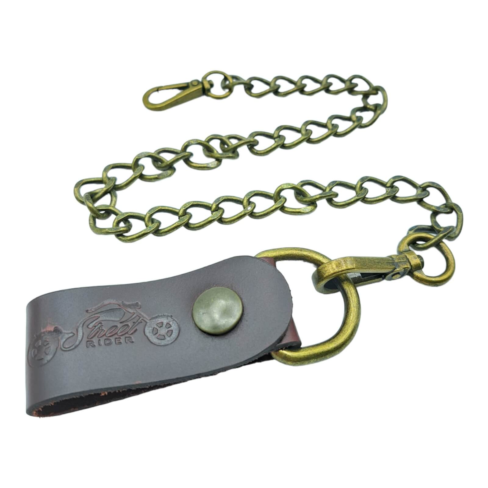 Street RIDER Schlüsselkette Sicherheitskette mit Karabiner bordo