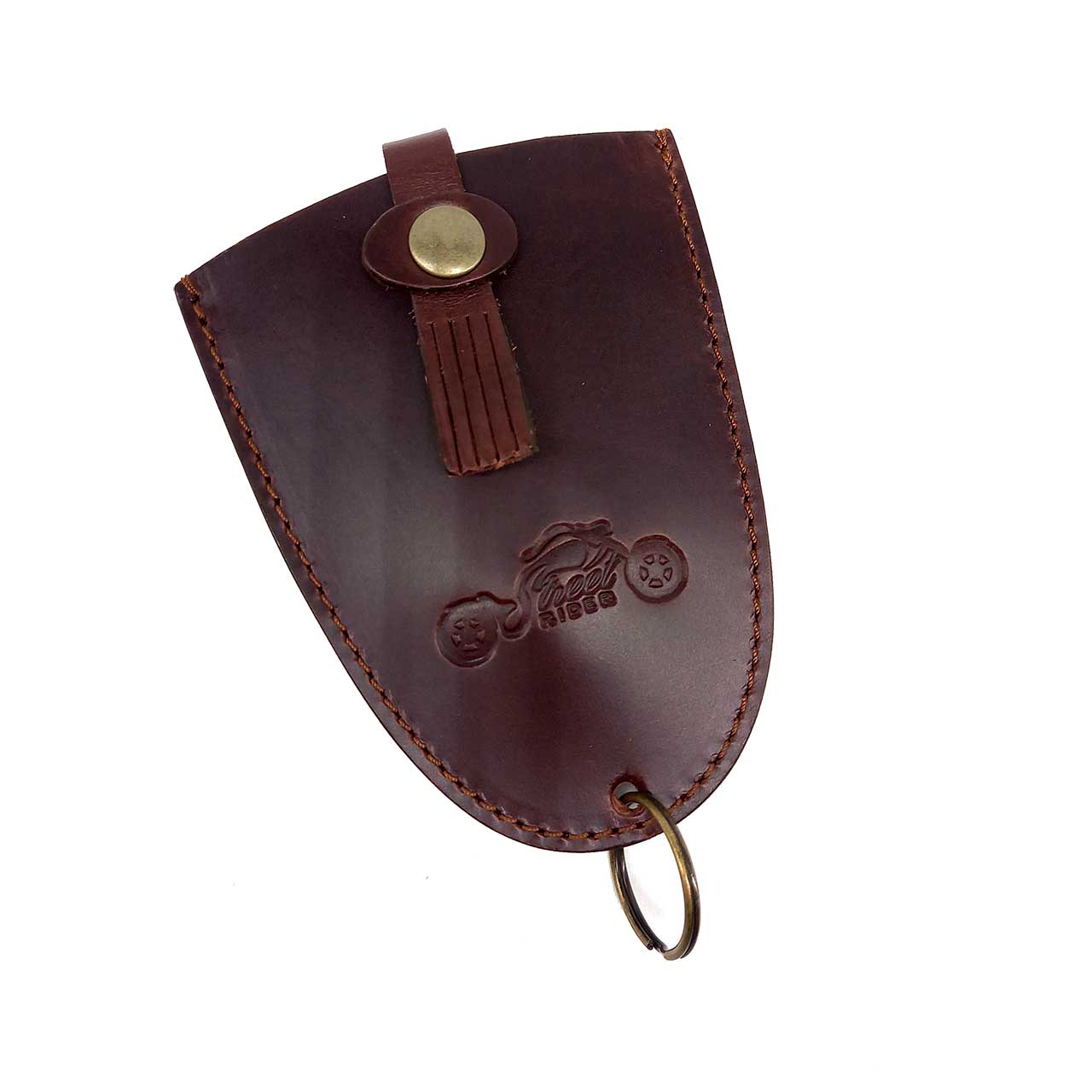 Street RIDER® Leder Indian Summer Schlüsseltasche bordo